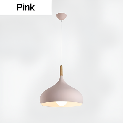 Suspension Luminaire - Design Minimaliste en Métal et Bois avec LED Éco-énergétique