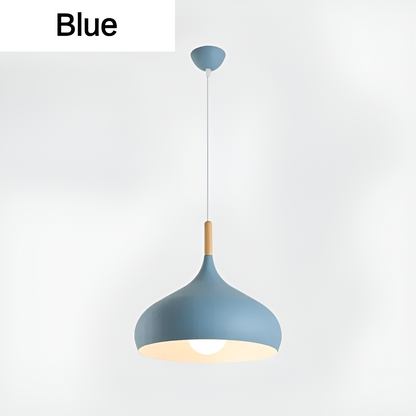 Suspension Luminaire - Design Minimaliste en Métal et Bois avec LED Éco-énergétique