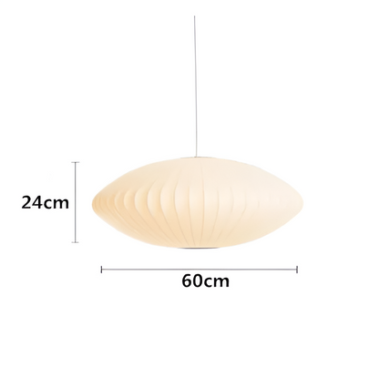 Suspension Luminaire Tissu blanc à baldaquin Bubble