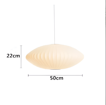 Suspension Luminaire Tissu blanc à baldaquin Bubble